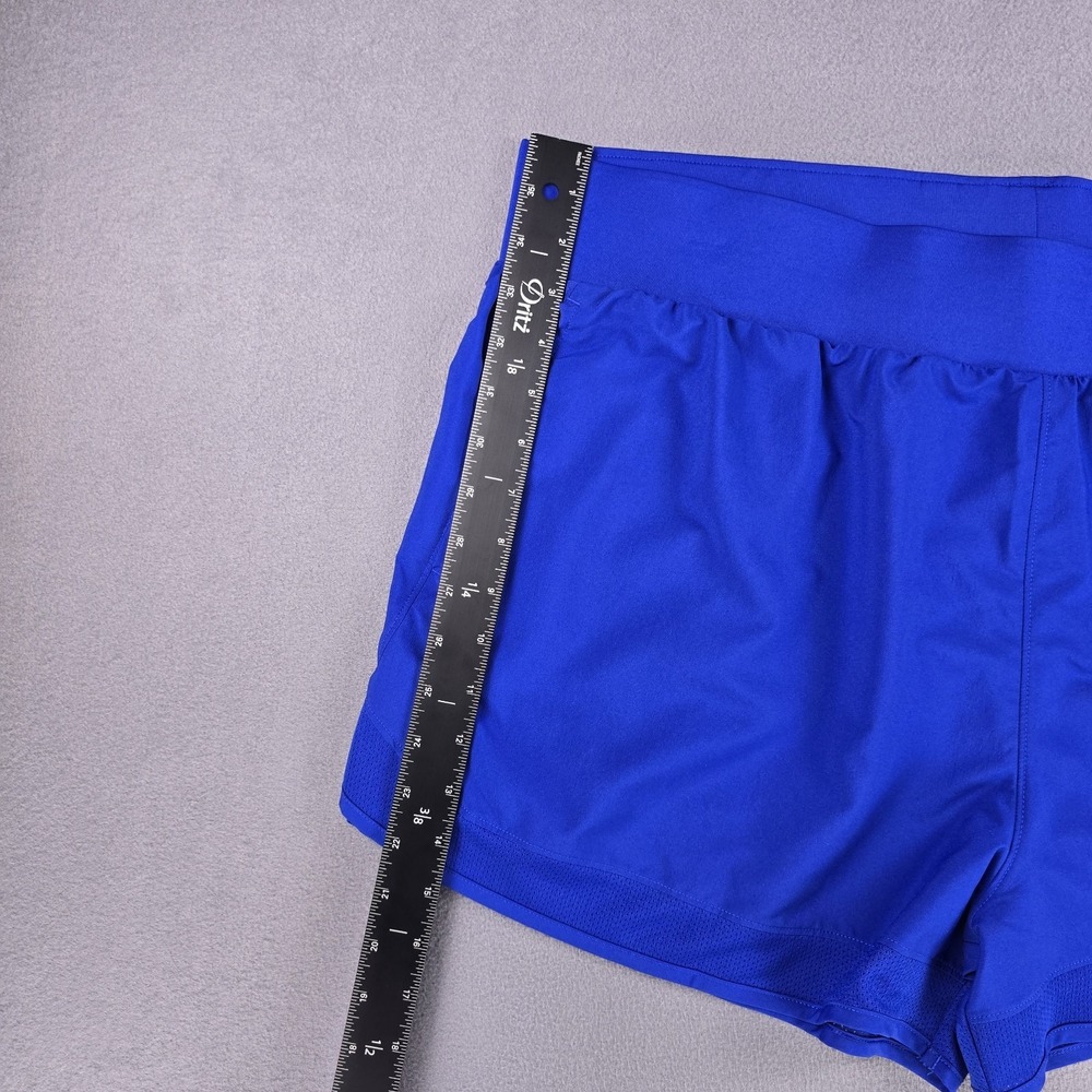 NEW Under Armour Shorts Women's 3XL Blue Athletic Loose Heatgear Solid Sportcore - Picture 13 of 15